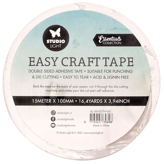 Studio Light Easy Craft Double-Sided Adhesive Tape 100mmx15m-Nr. 01